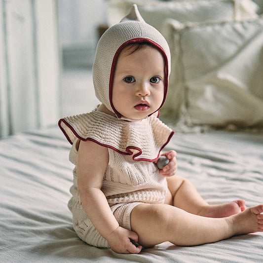 knit frill rompers beni 70-80cm