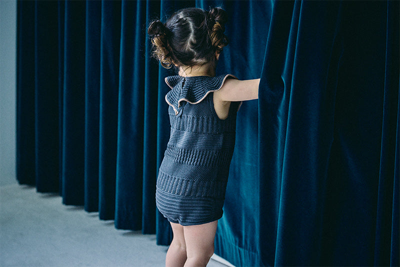 knit frill rompers ai 70-80cm