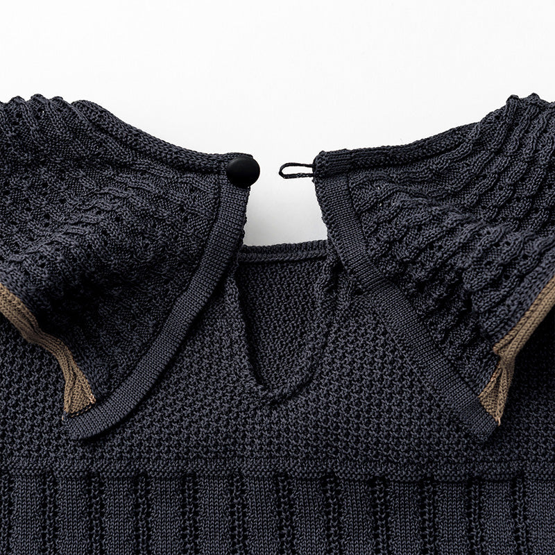 knit frill rompers ai 70-80cm