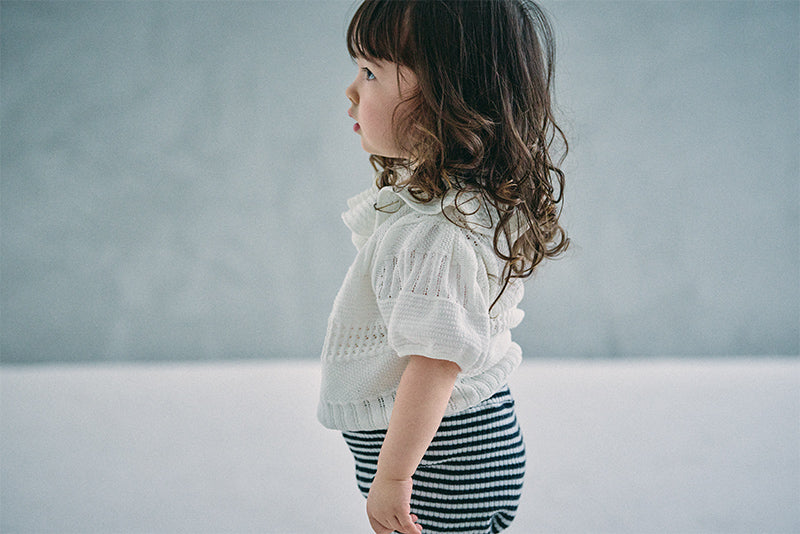 knit frill blouses shiro
