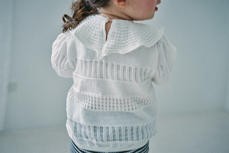 knit frill blouses shiro