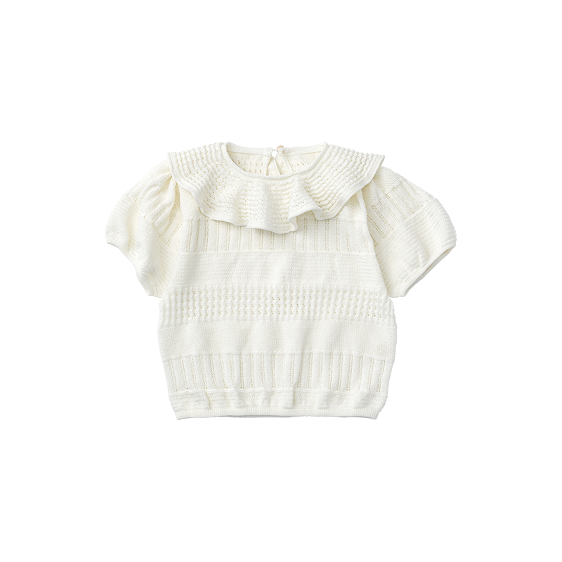 knit frill blouses shiro