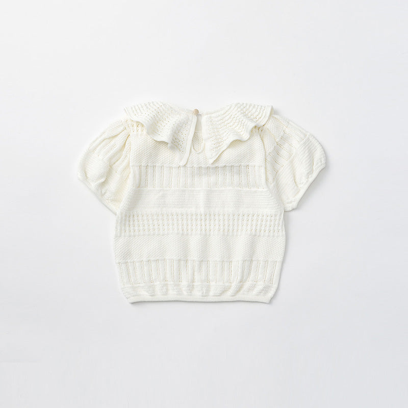knit frill blouses shiro