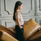 knit frill blouses beni