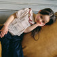knit frill blouses beni