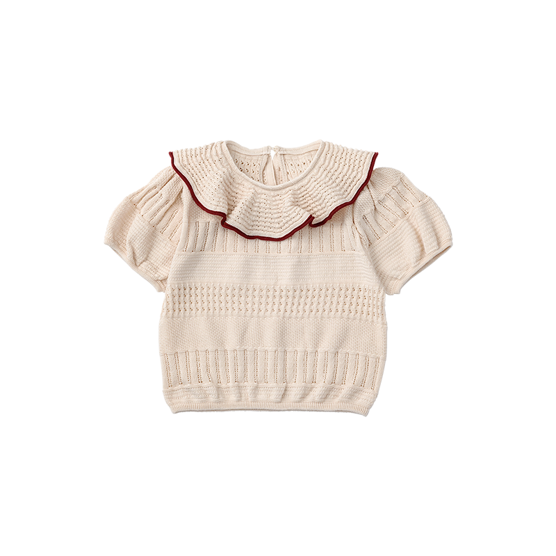 knit frill blouses beni