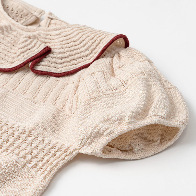 knit frill blouses beni