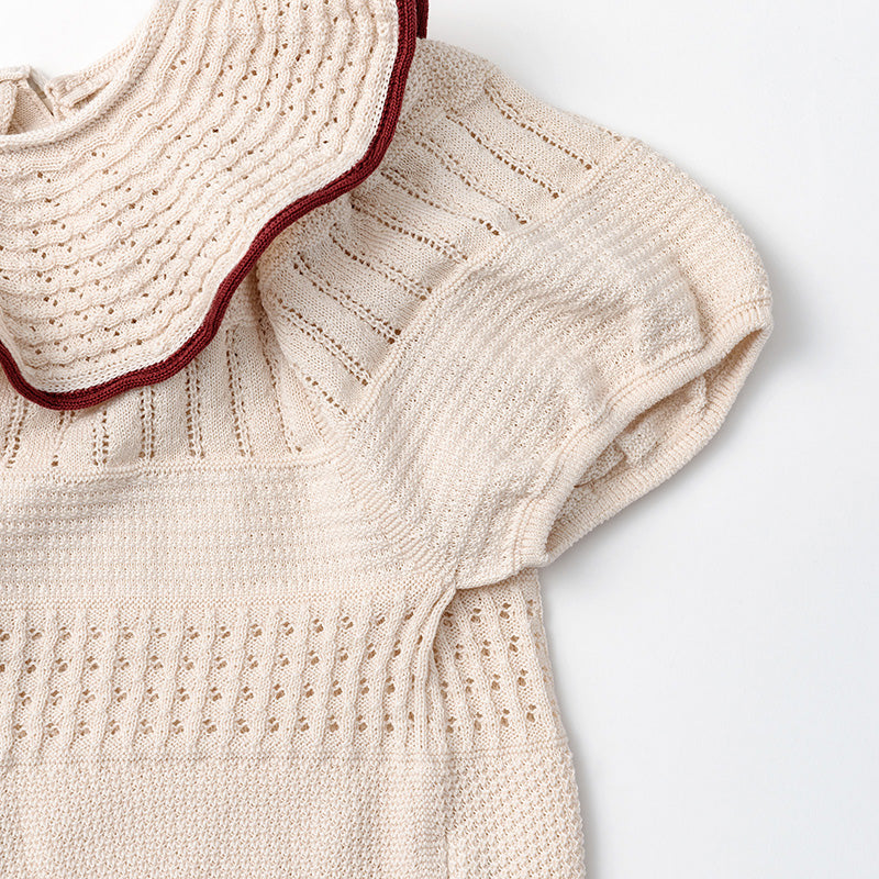 knit frill blouses beni