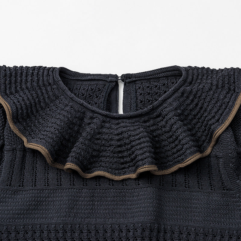 knit frill blouses ai