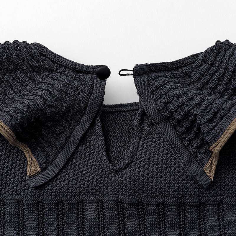 knit frill blouses ai