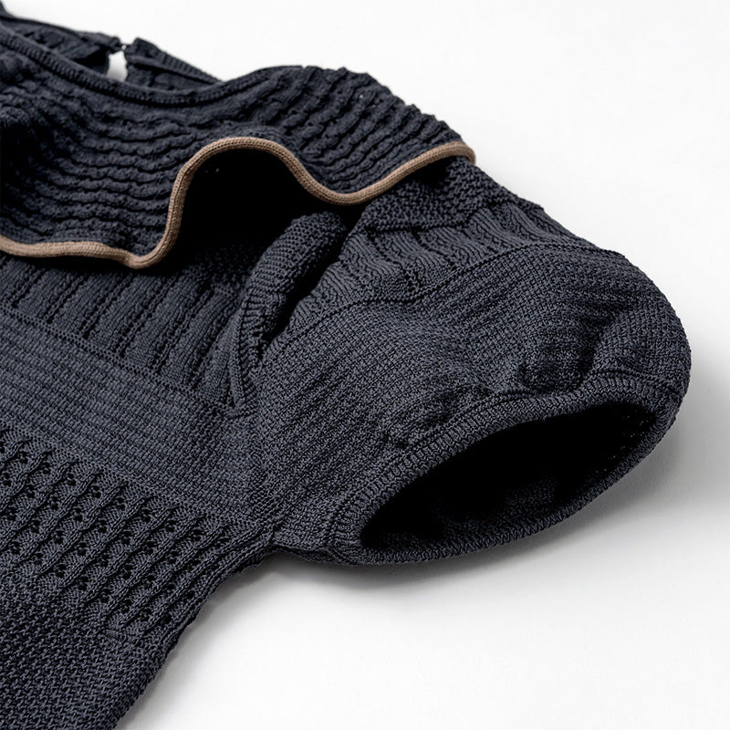 knit frill blouses ai