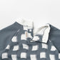 swimwear grid wave navy
