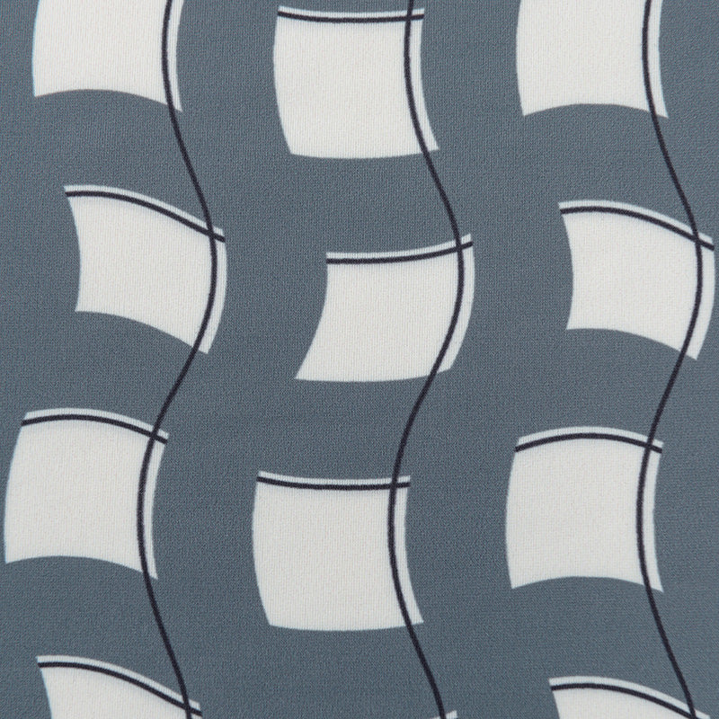 swimwear grid wave navy
