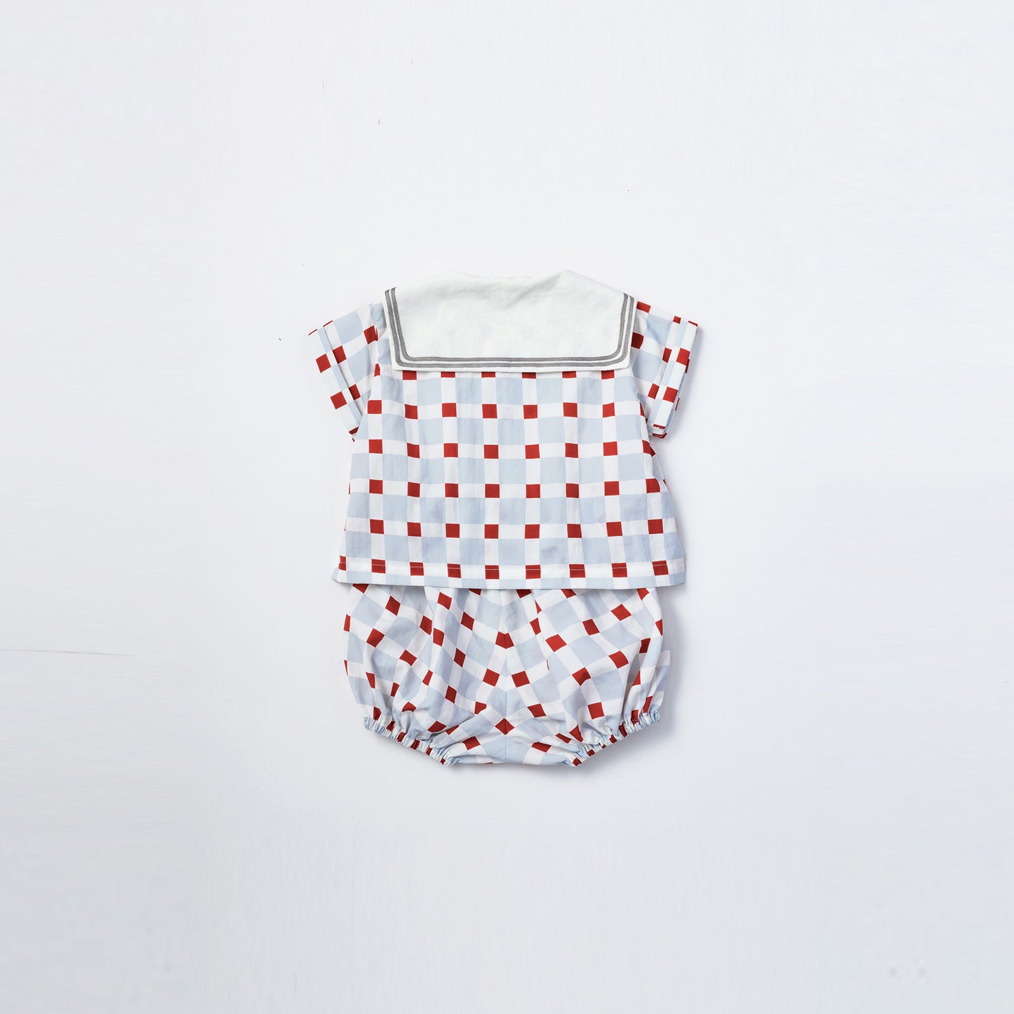 paddle rompers block blue