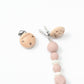 binky strap dot pink