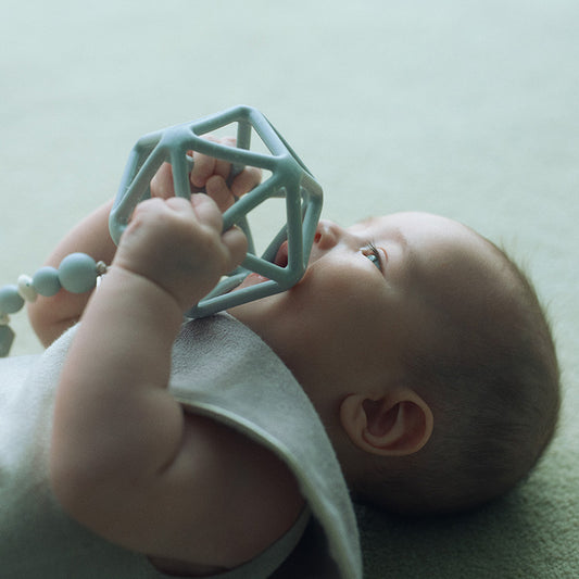 binky strap dot blue