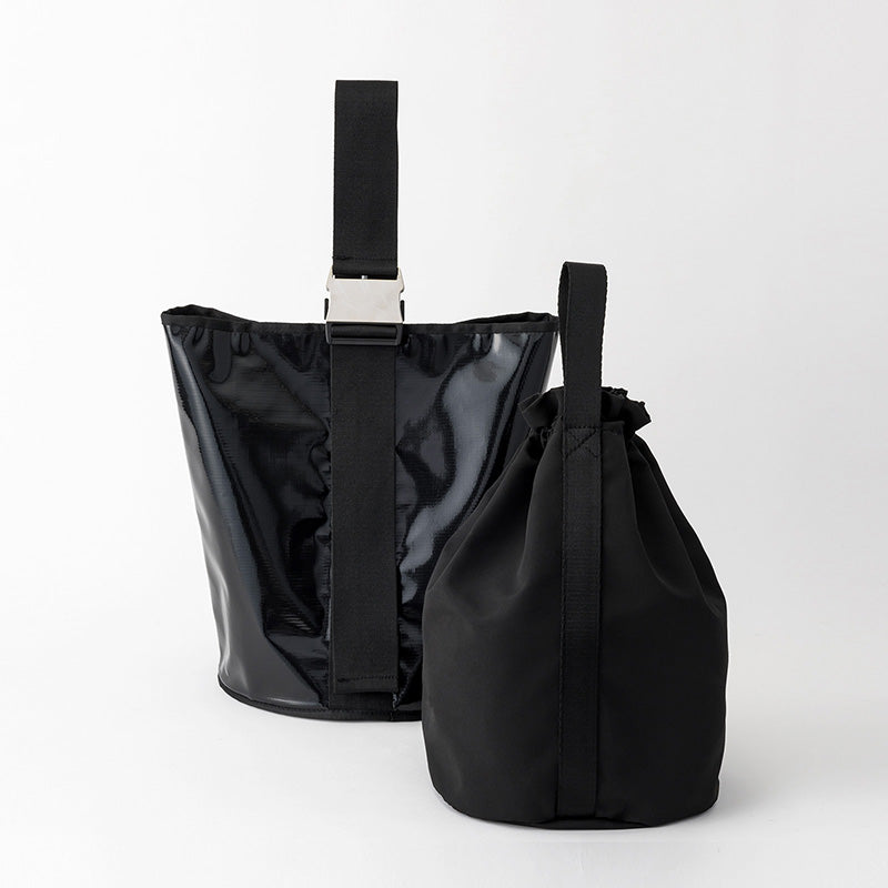 HULLED TOTE BAG BLACK