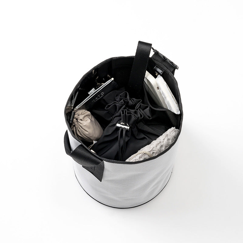 HULLED TOTE BAG BLACK