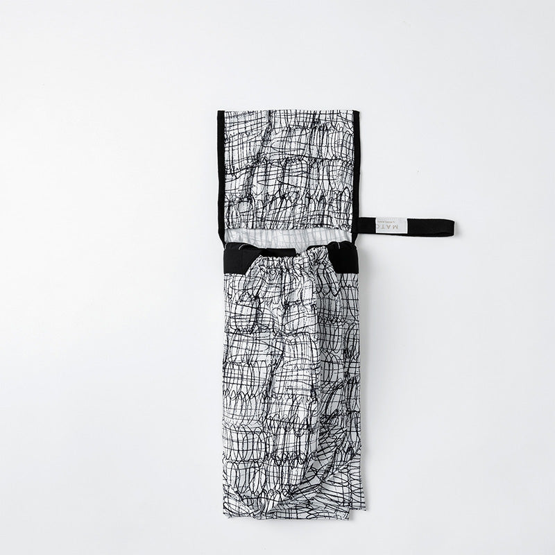 POND TOTE BAG DOODLE WHITE