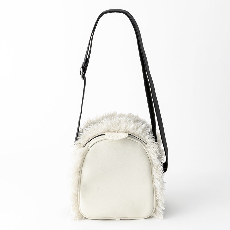 HONEYCOMB BAG SHAGGY WHITE
