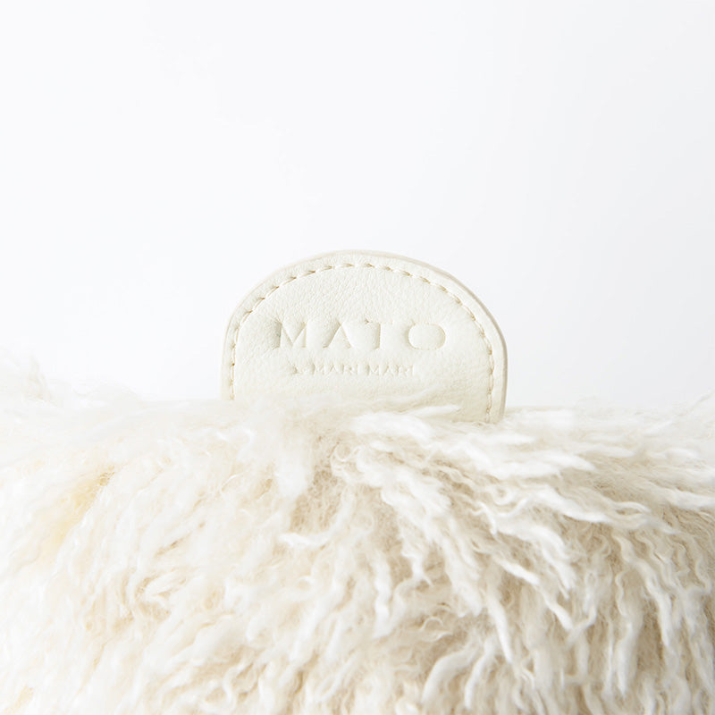 HONEYCOMB BAG SHAGGY WHITE