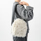 HONEYCOMB BAG SHAGGY WHITE