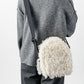 HONEYCOMB BAG SHAGGY WHITE