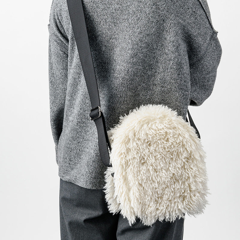 HONEYCOMB BAG SHAGGY WHITE
