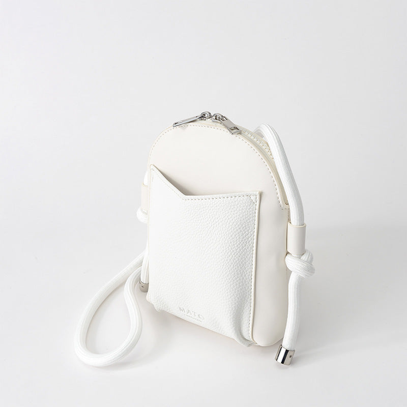 ZIPLINE PHONE BAG WHITE
