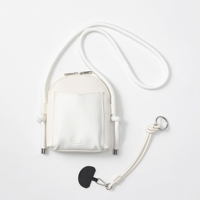 ZIPLINE PHONE BAG WHITE