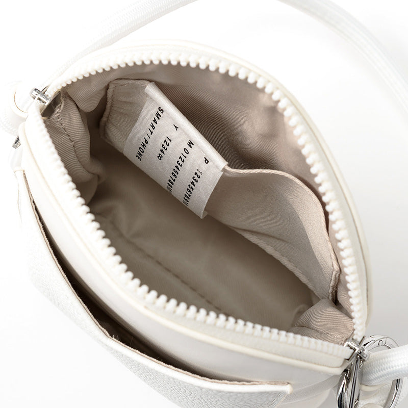 ZIPLINE PHONE BAG WHITE