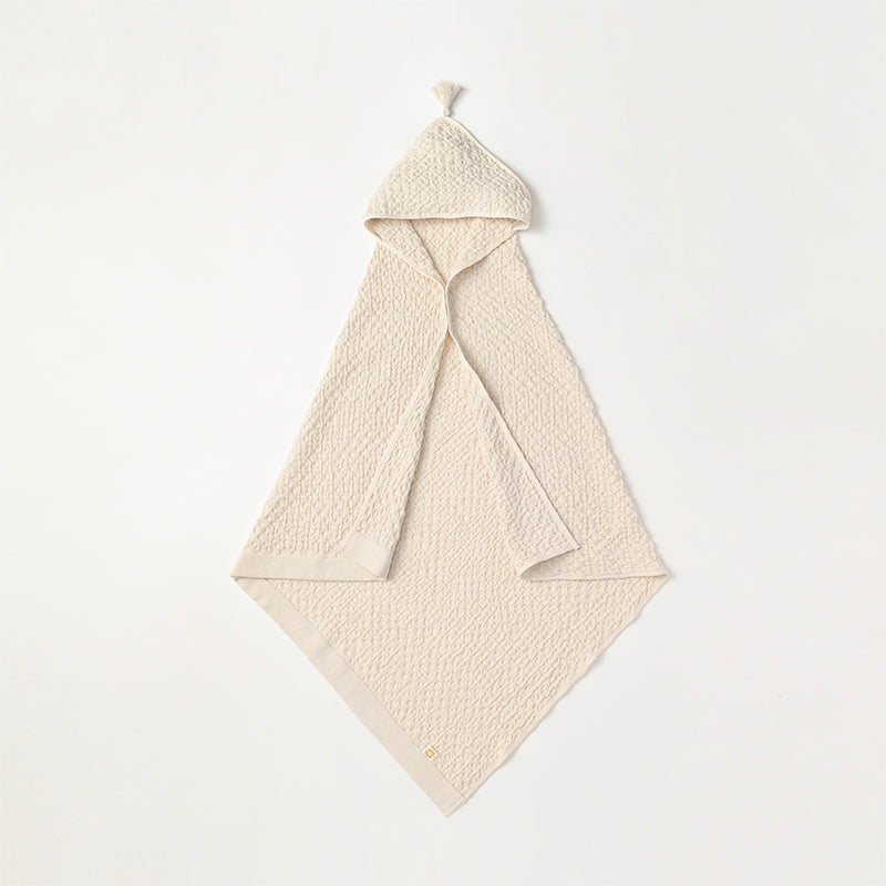 hooded towel 1 ivory