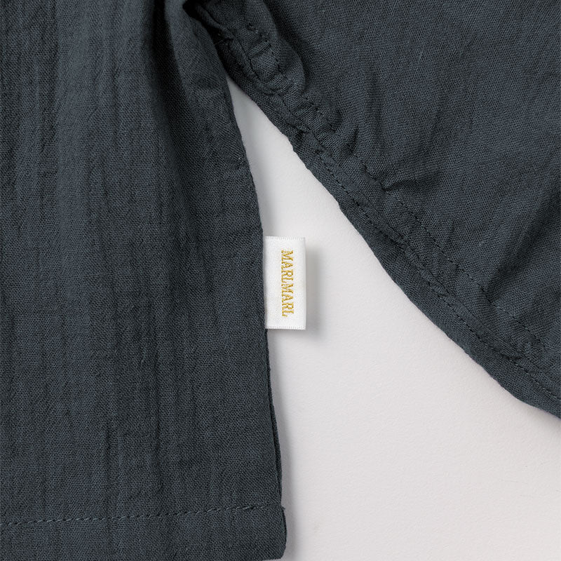 blouses 3 shirring navy