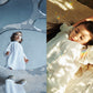 dress 1 shirring white 70-90cm