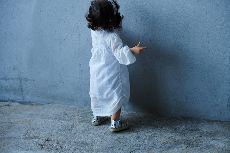 dress 1 shirring white