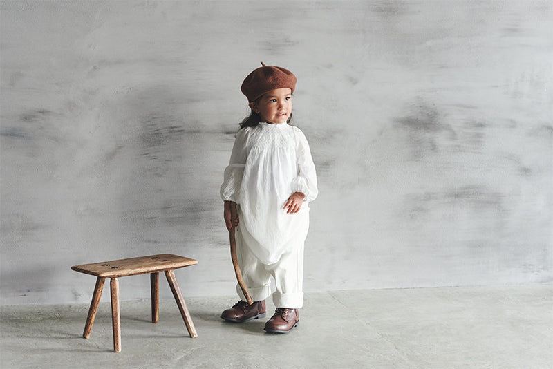 dress 1 shirring white 100-120cm