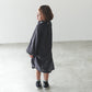 dress 3 shirring navy 100-120cm