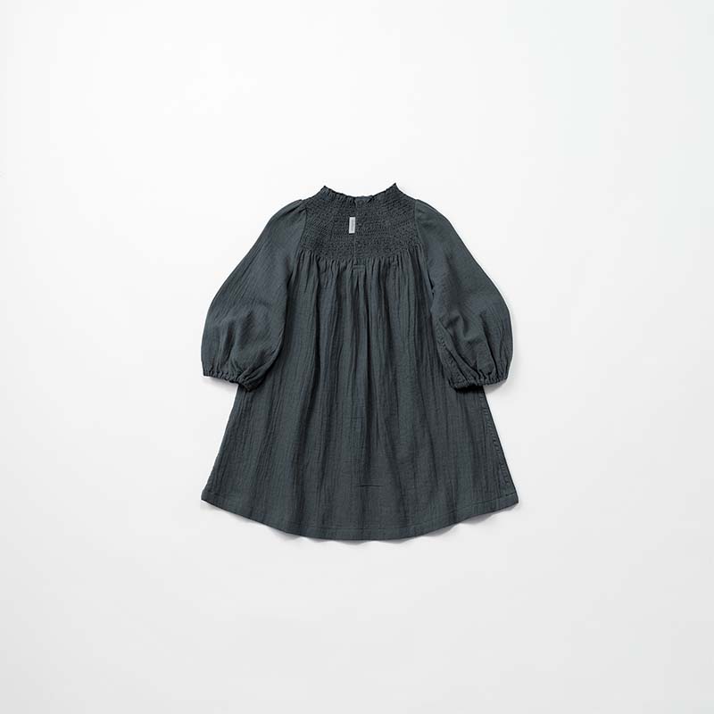 dress 3 shirring navy