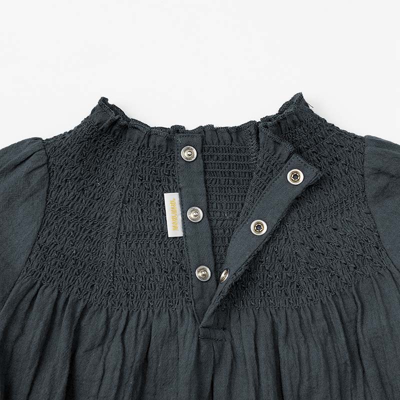 dress 3 shirring navy