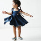 loisir sun dress 2 navy 100-120cm