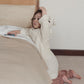hooded bathrobe 1 ivory
