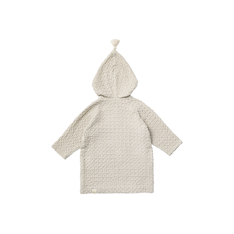 hooded bathrobe 3 ice grey